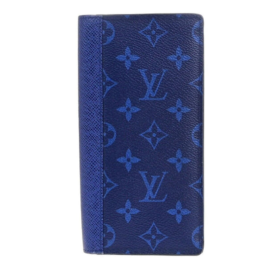 Louis Vuitton Brazza Blue Canvas Wallet Accessories