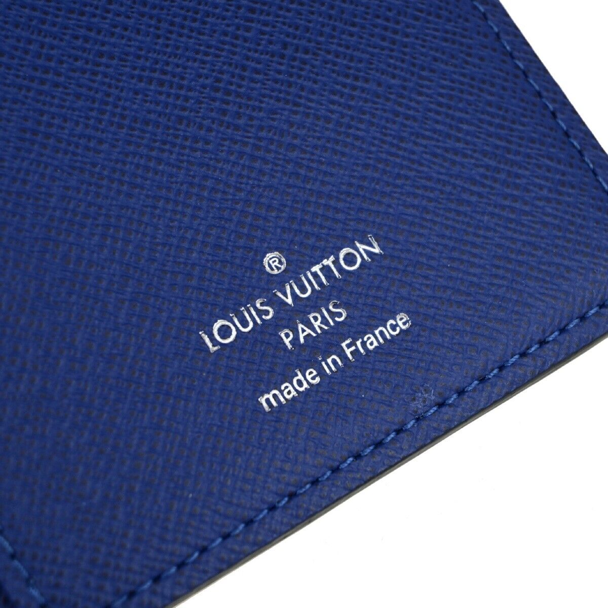 Louis Vuitton Brazza Blue Canvas Wallet Accessories