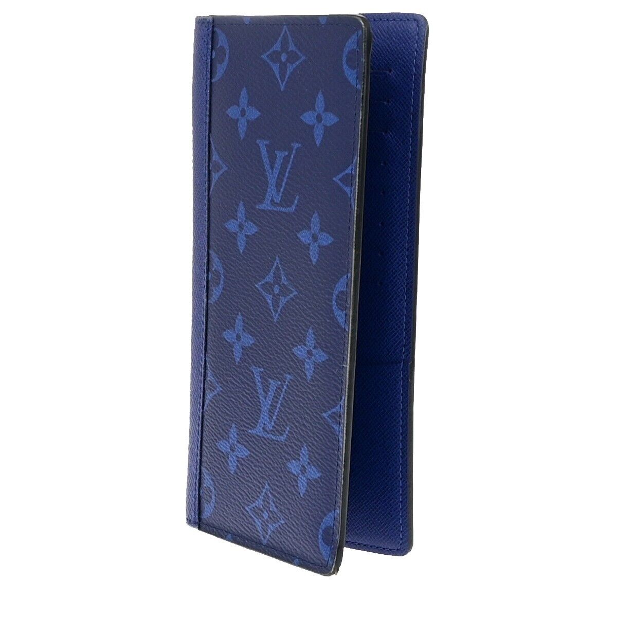 Louis Vuitton Brazza Blue Canvas Wallet Accessories