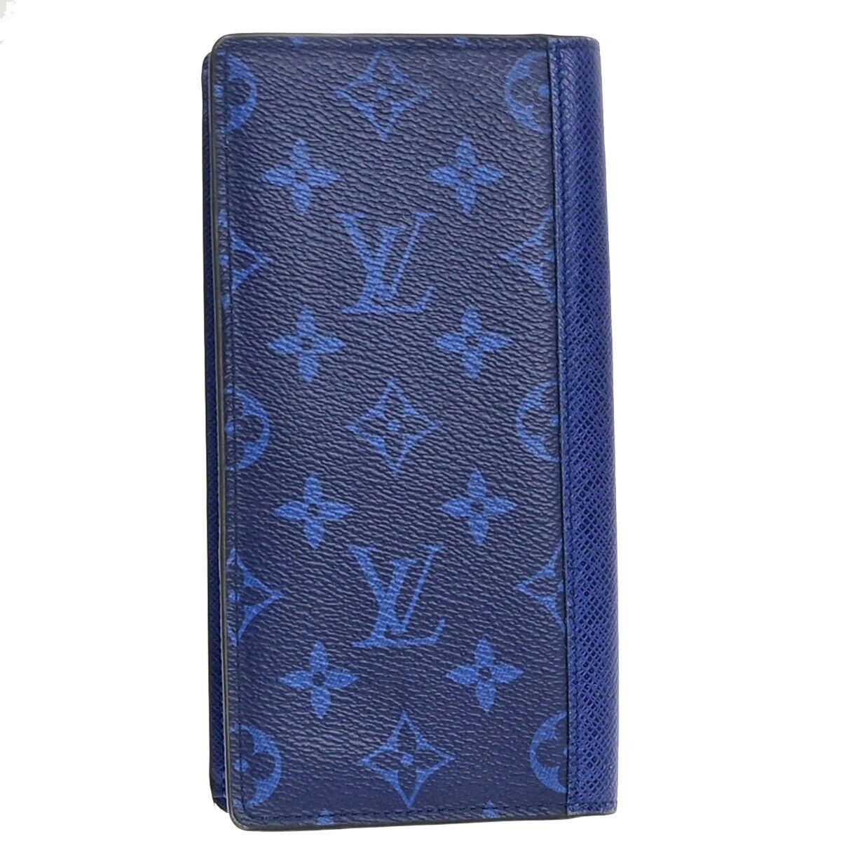 Louis Vuitton Brazza Blue Canvas Wallet Accessories