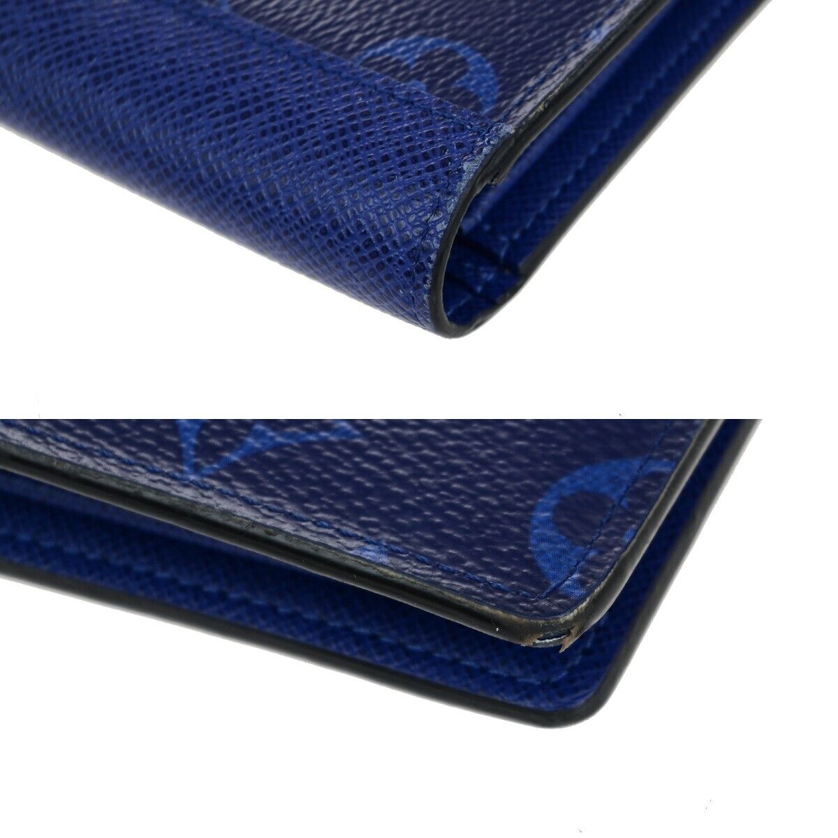 Louis Vuitton Brazza Blue Canvas Wallet Accessories