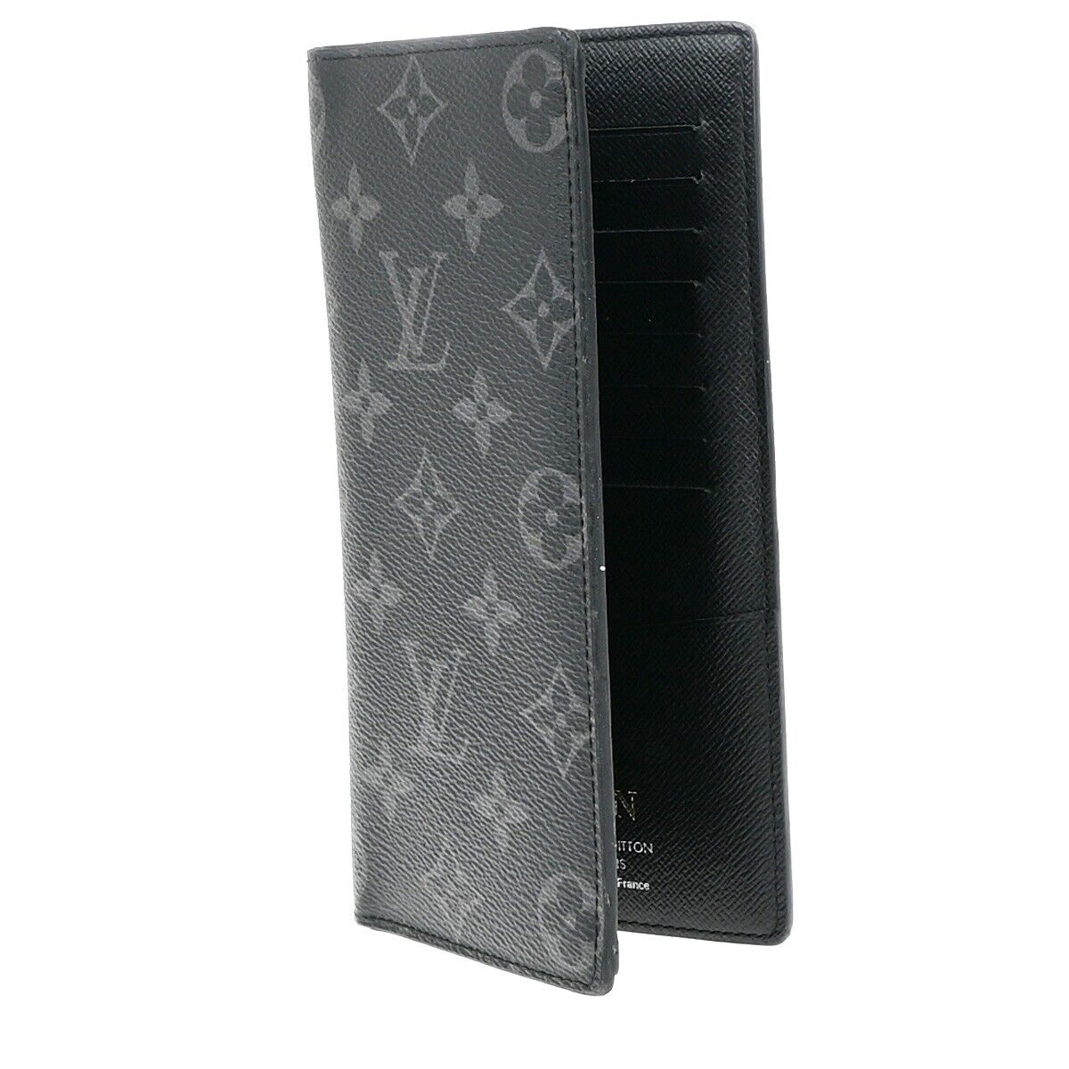 Louis Vuitton Brazza Black Canvas Wallet Accessories