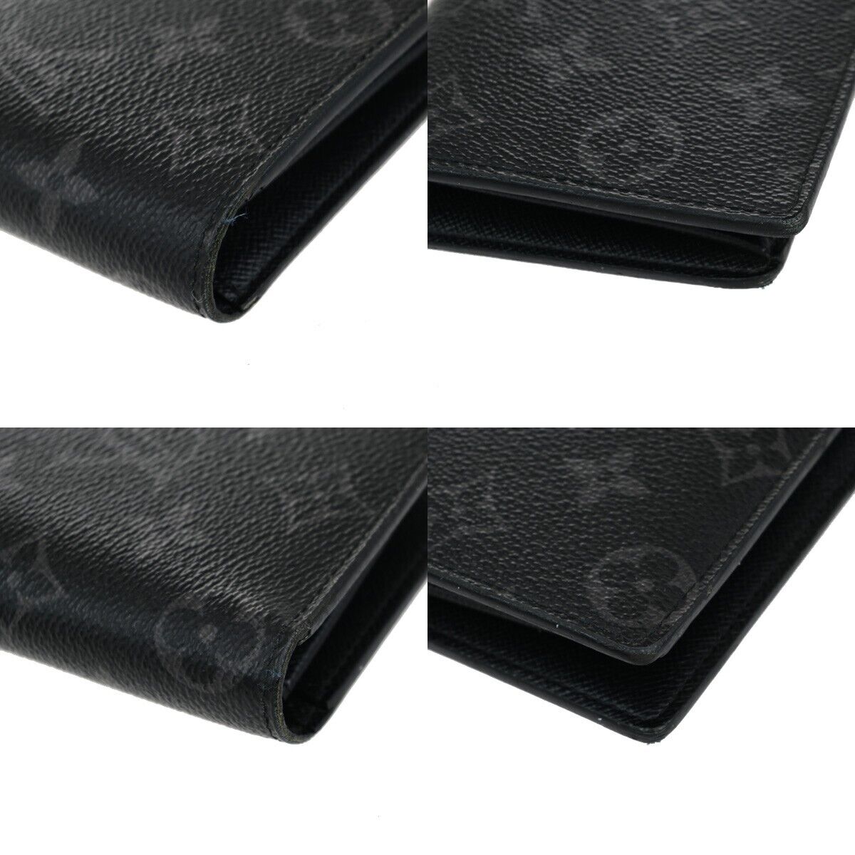 Louis Vuitton Brazza Black Canvas Wallet Accessories