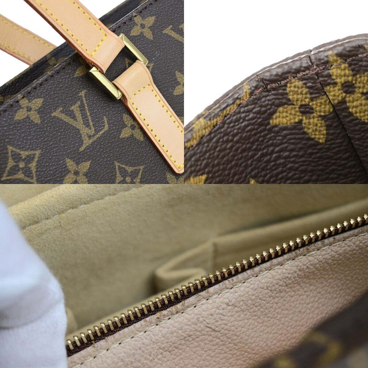 Louis Vuitton Luco Brown Canvas Hand Bag