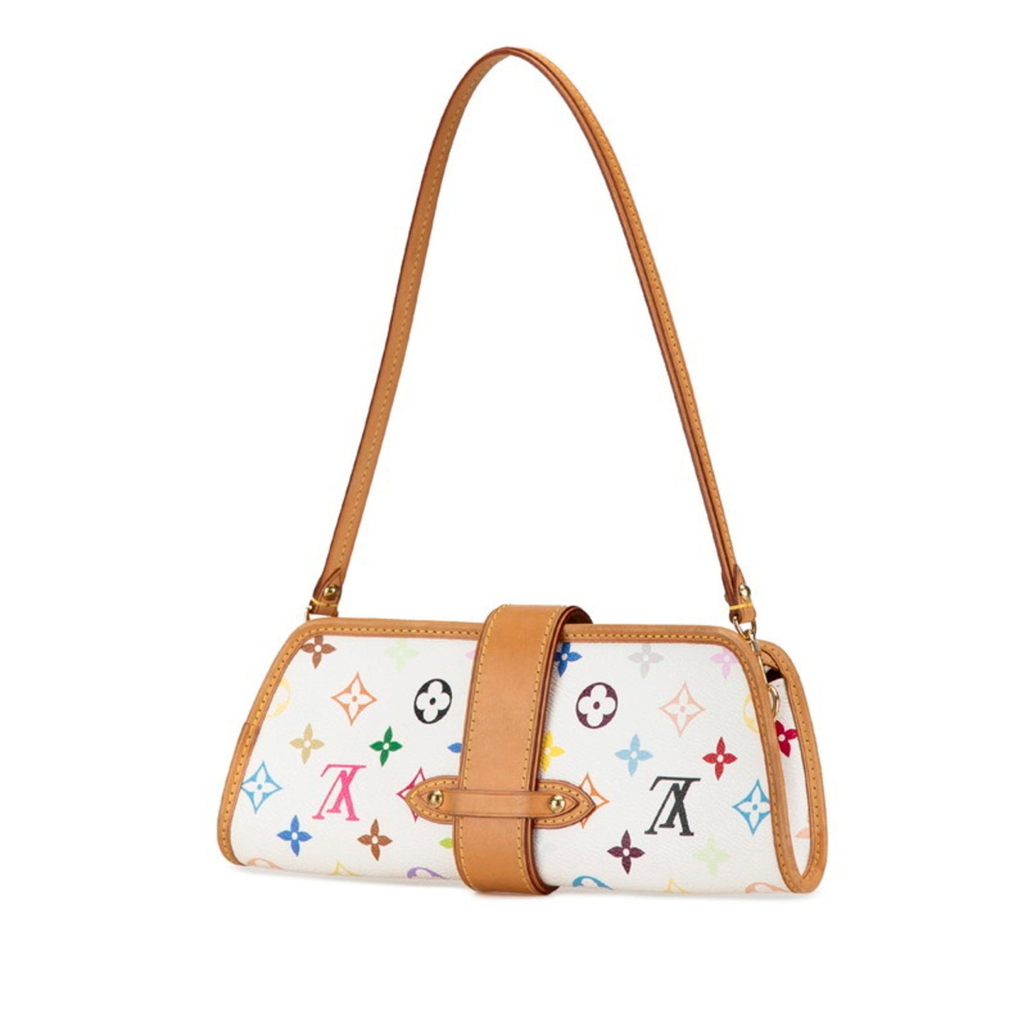 Louis Vuitton Shirley White Canvas Shoulder Bag