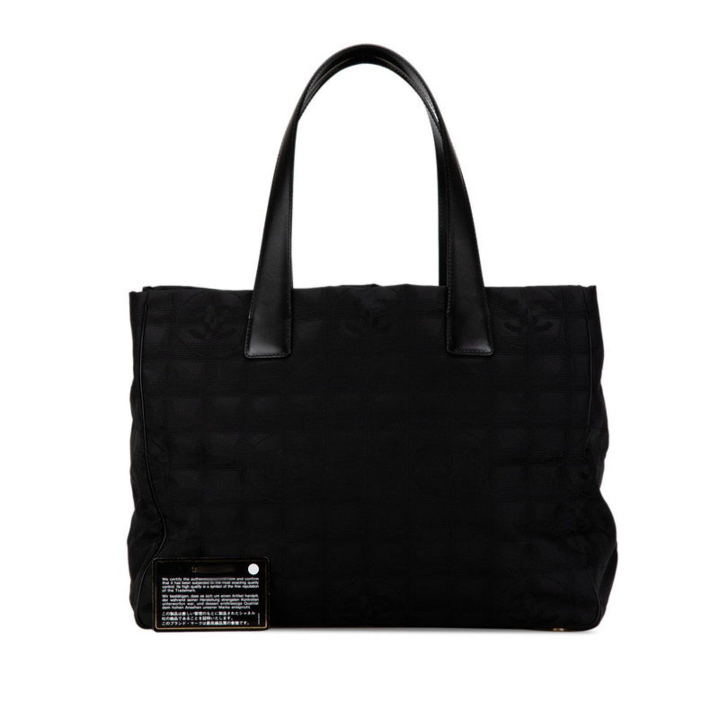 Chanel Travel line Black Synthetic Tote Bag