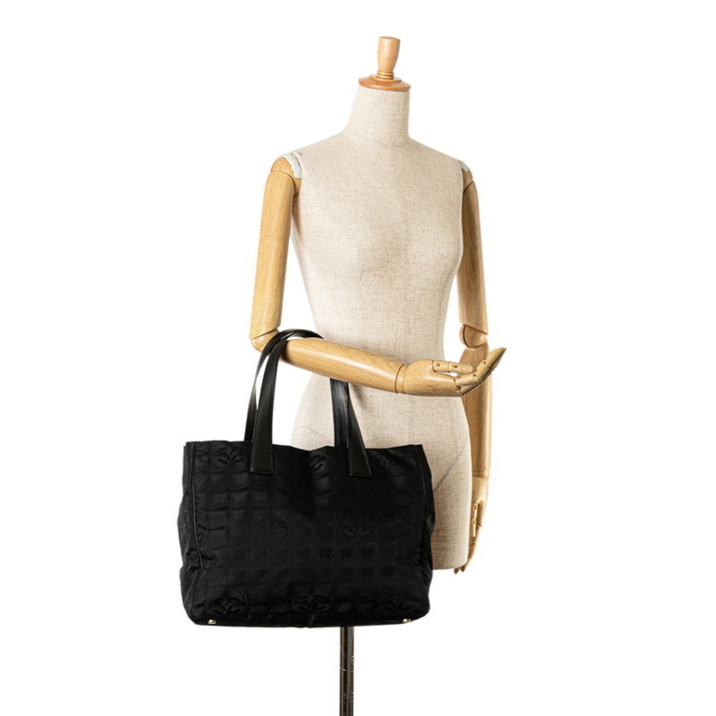 Chanel Travel line Black Synthetic Tote Bag