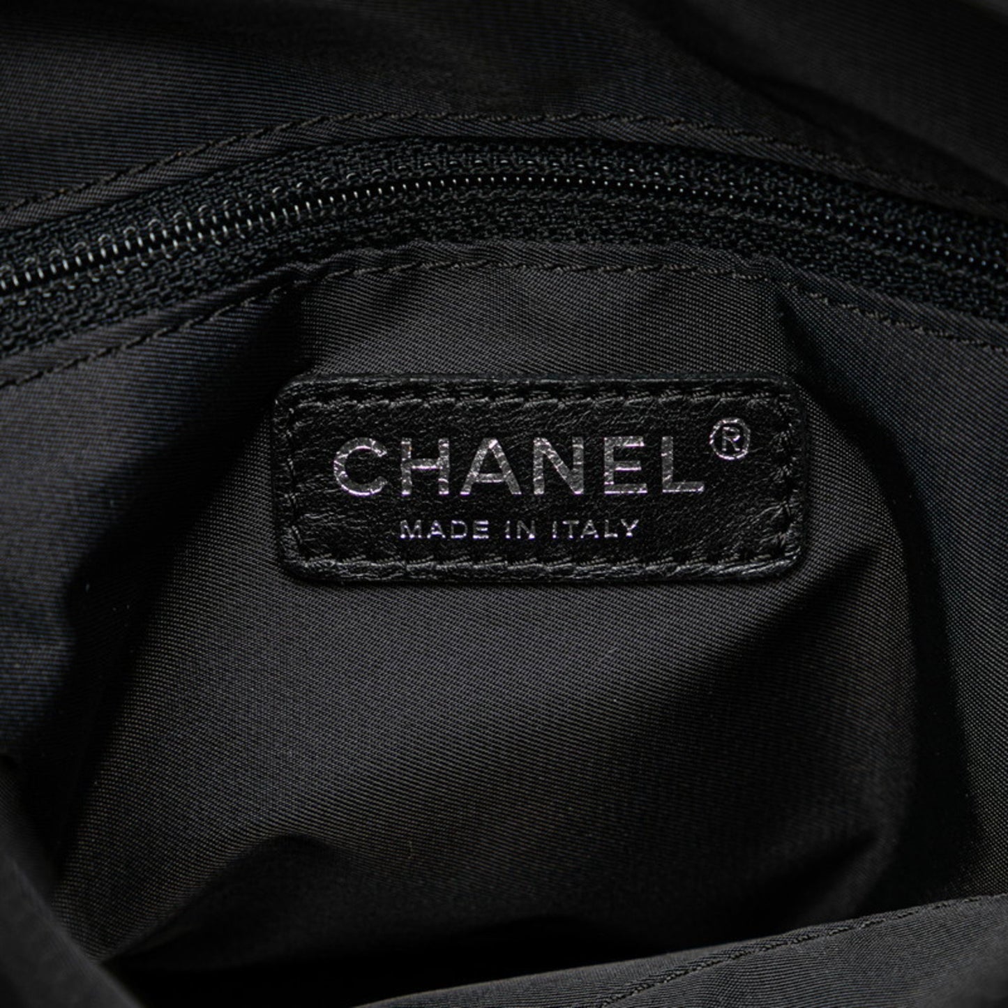 Chanel Paris Biarritz Black Canvas Tote Bag