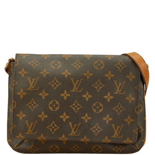 Louis Vuitton Musette Tango Brown Canvas Shoulder Bag