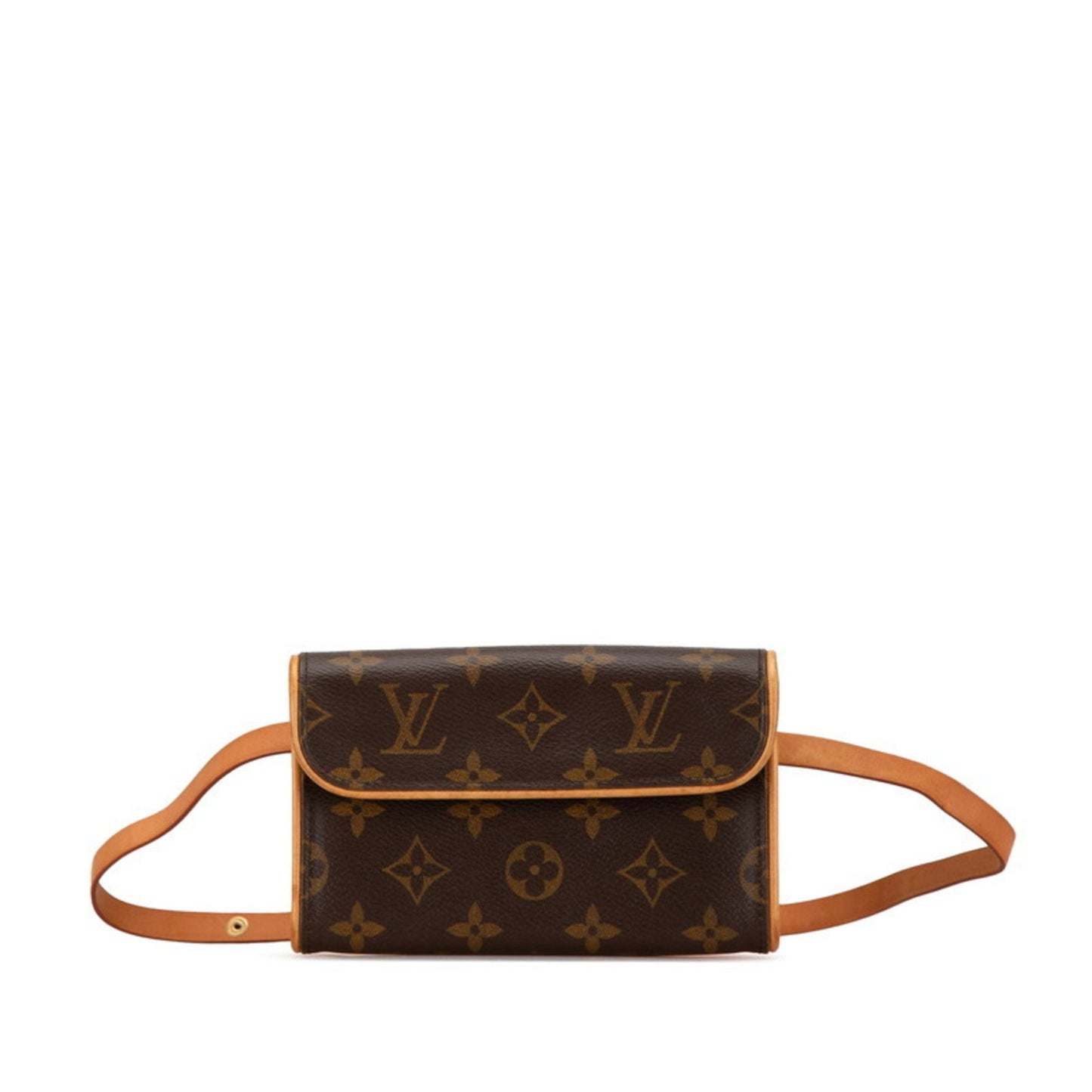 Louis Vuitton Florentine Brown Canvas Clutch Bag