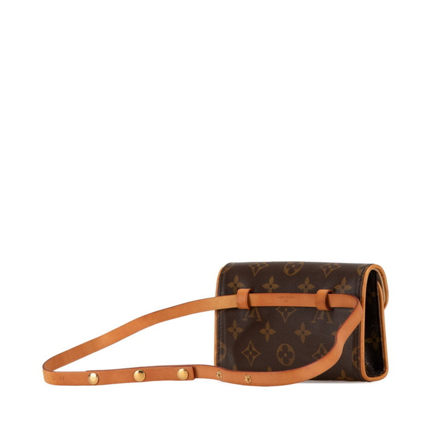 Louis Vuitton Florentine Brown Canvas Clutch Bag