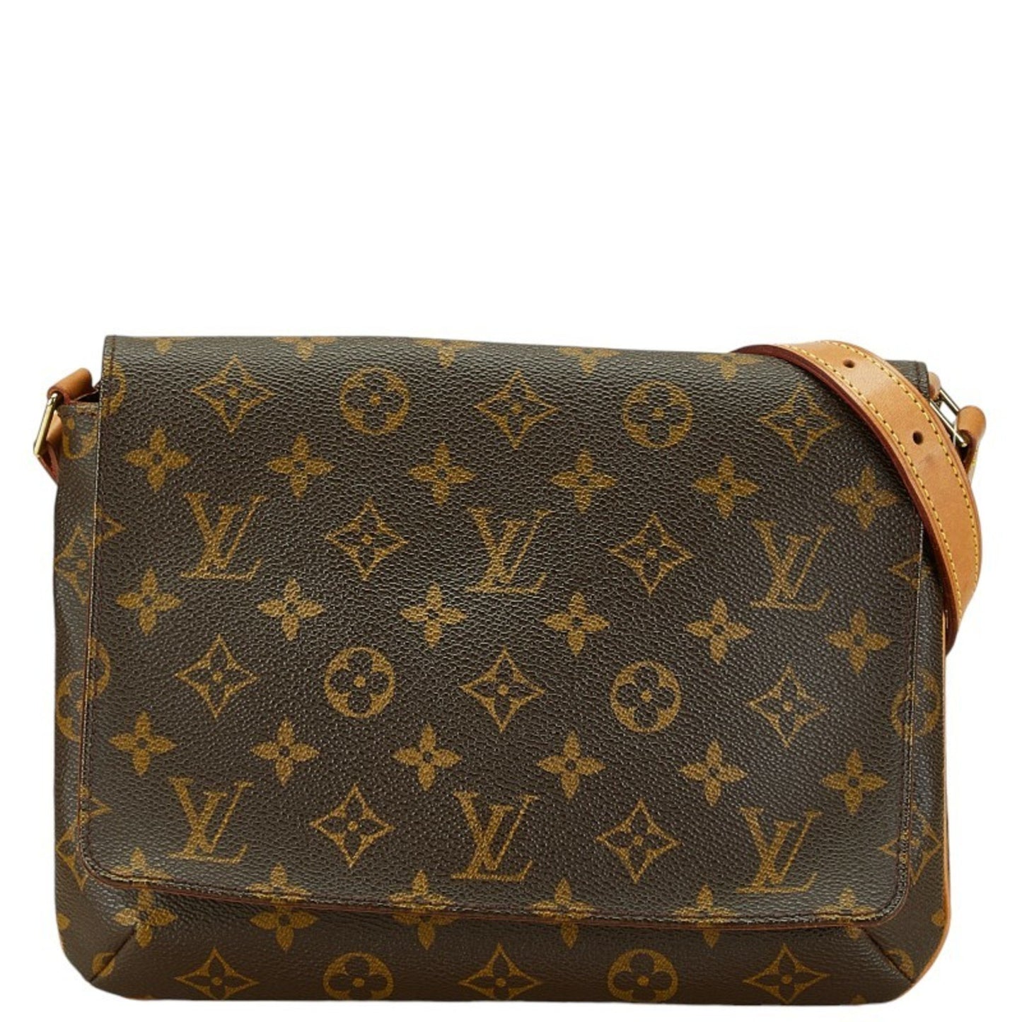 Louis Vuitton Musette Tango Brown Canvas Shoulder Bag