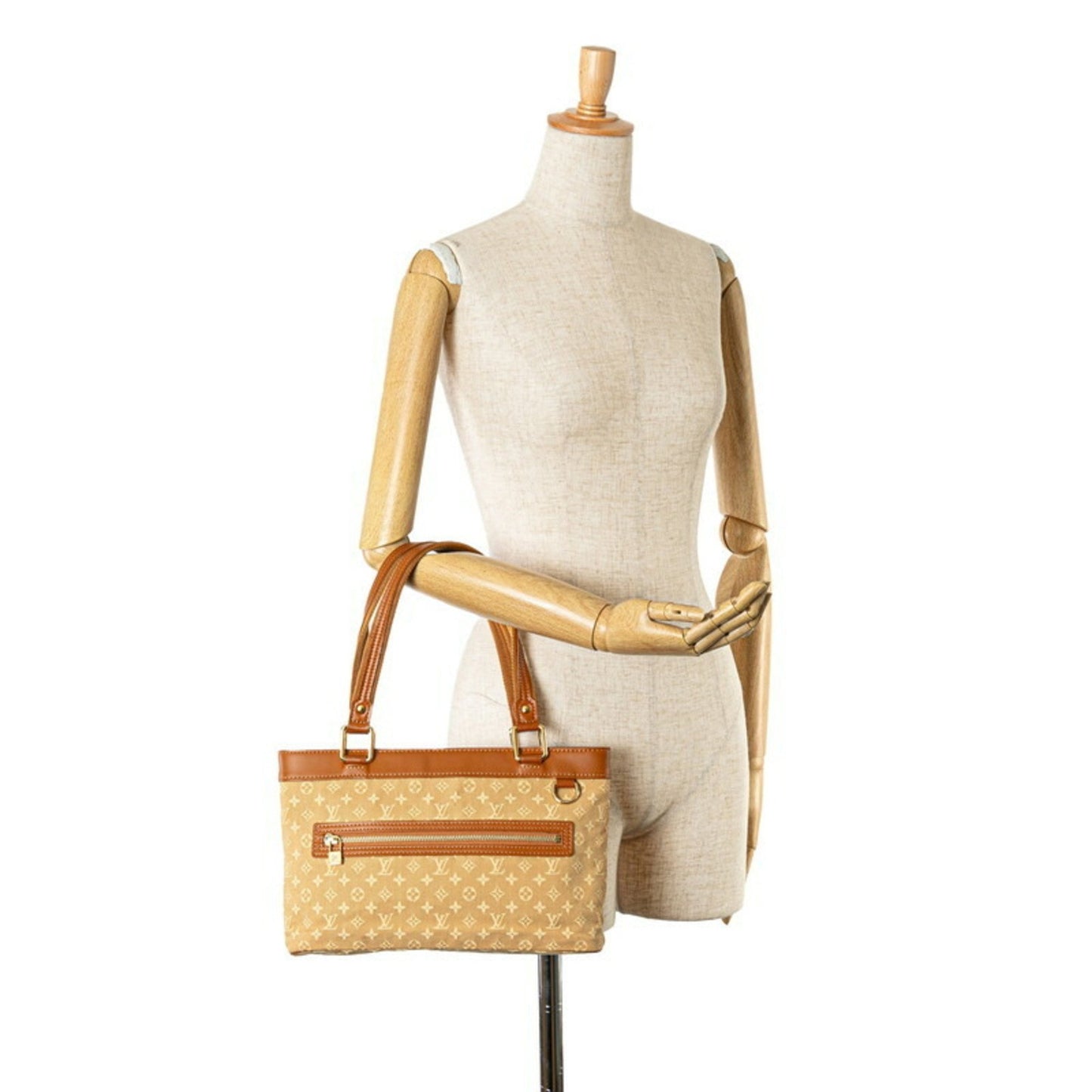 Louis Vuitton Lucille Beige Canvas Shoulder Bag