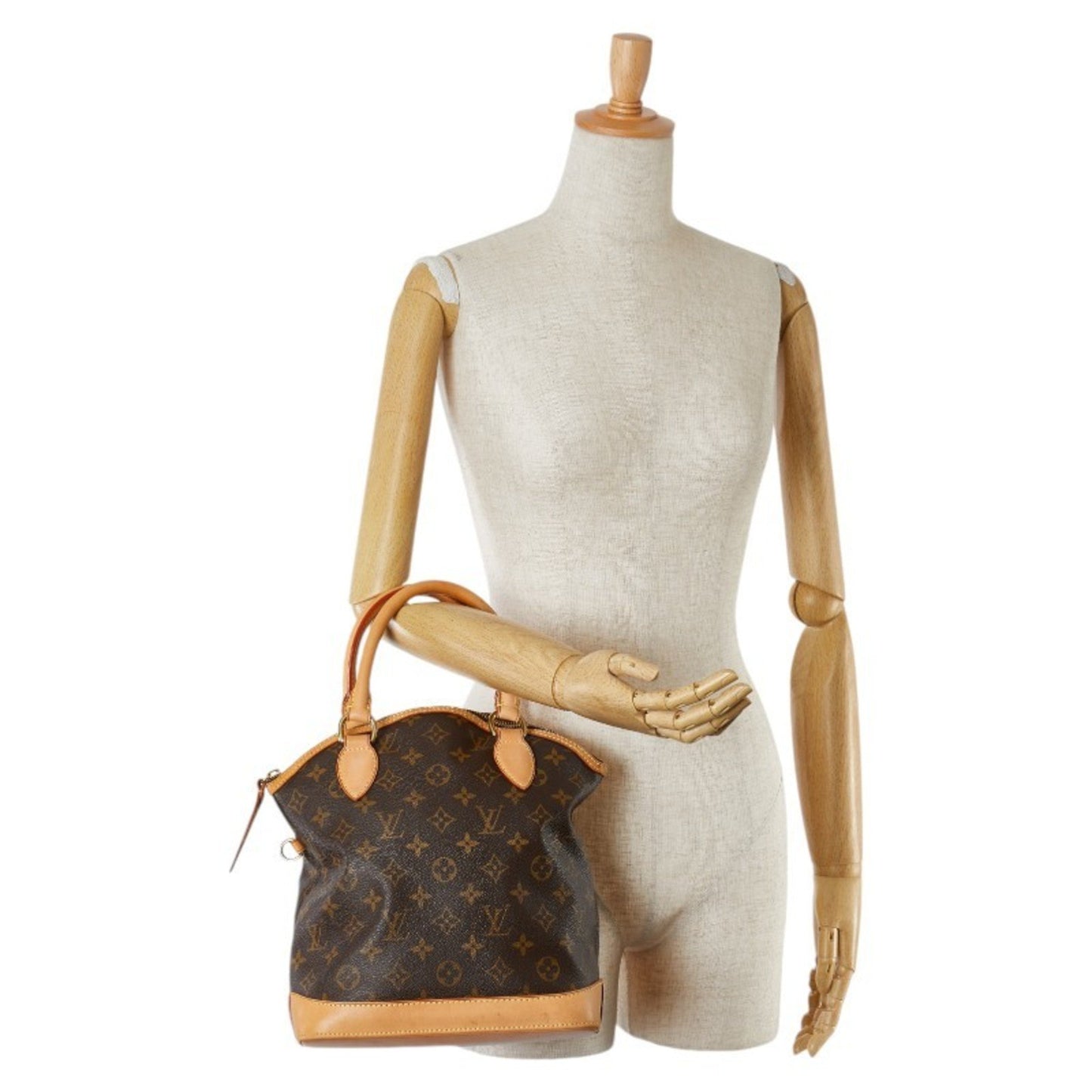 Louis Vuitton Lockit Brown Canvas Tote Bag