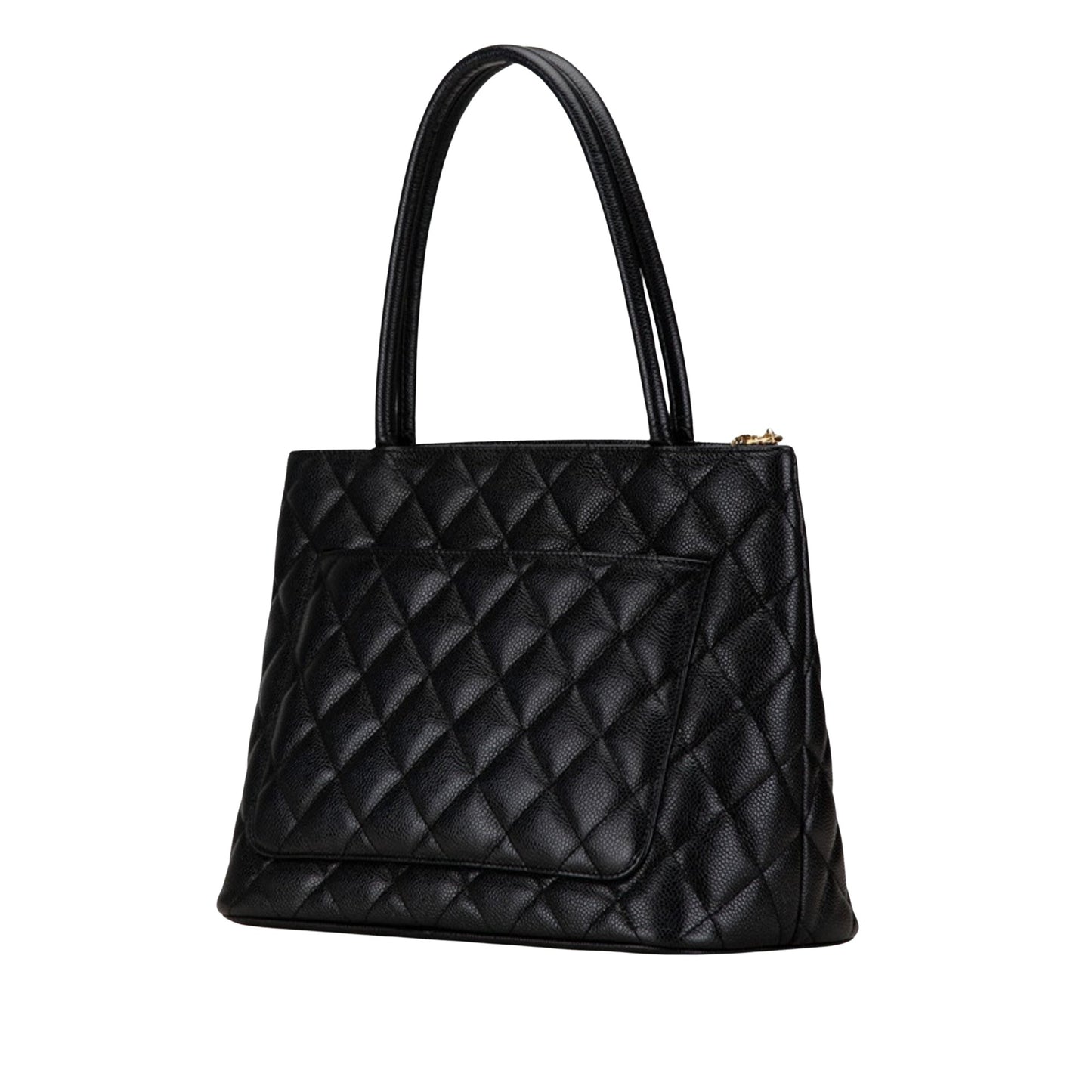 Chanel Medaillon Black Leather Tote Bag