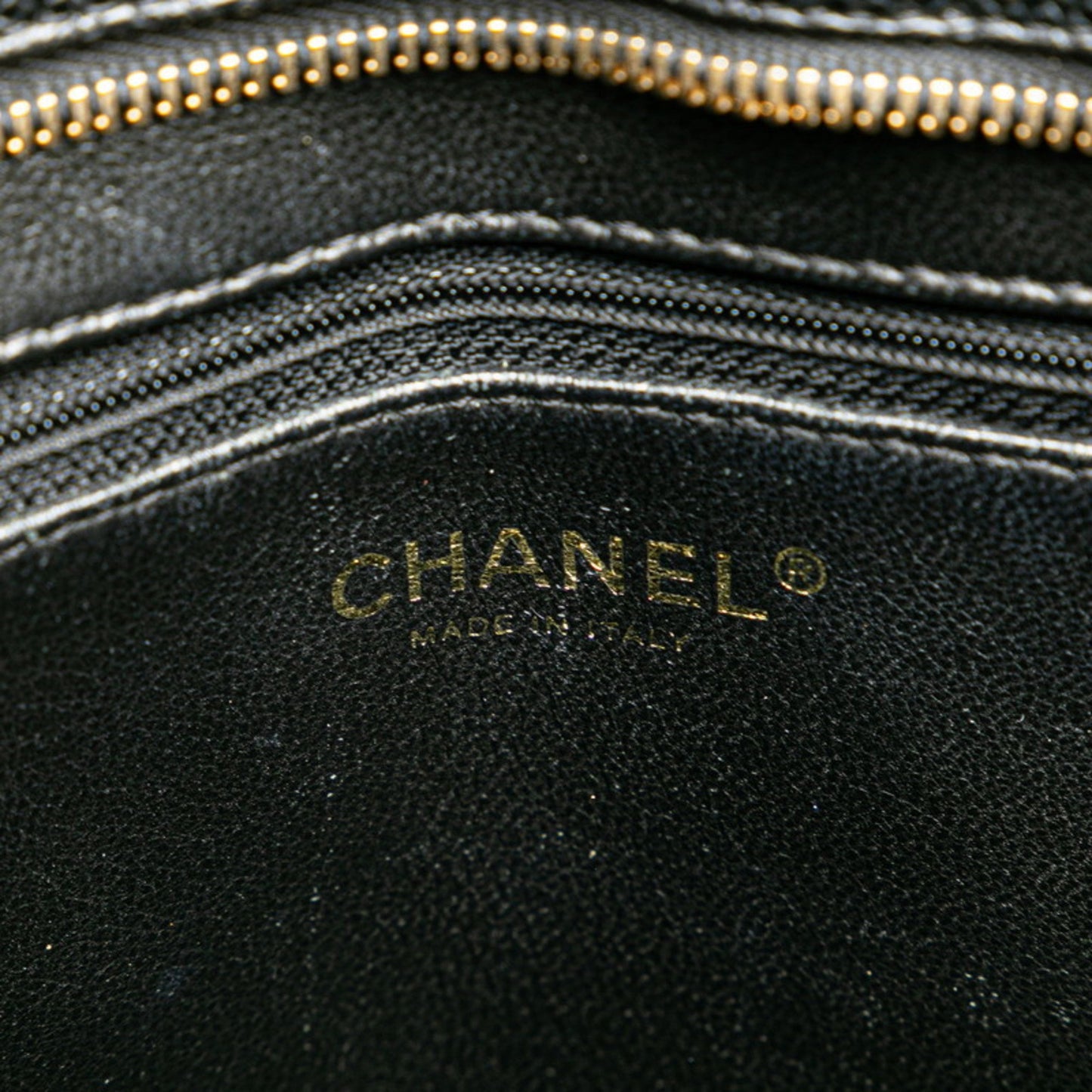 Chanel Medaillon Black Leather Tote Bag