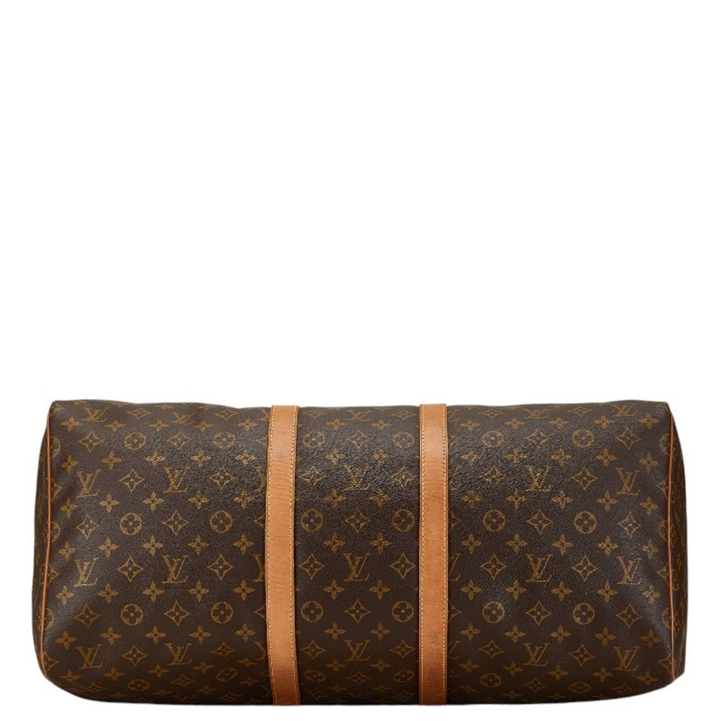 Louis Vuitton Keepall 55 Brown Canvas Travel Bag