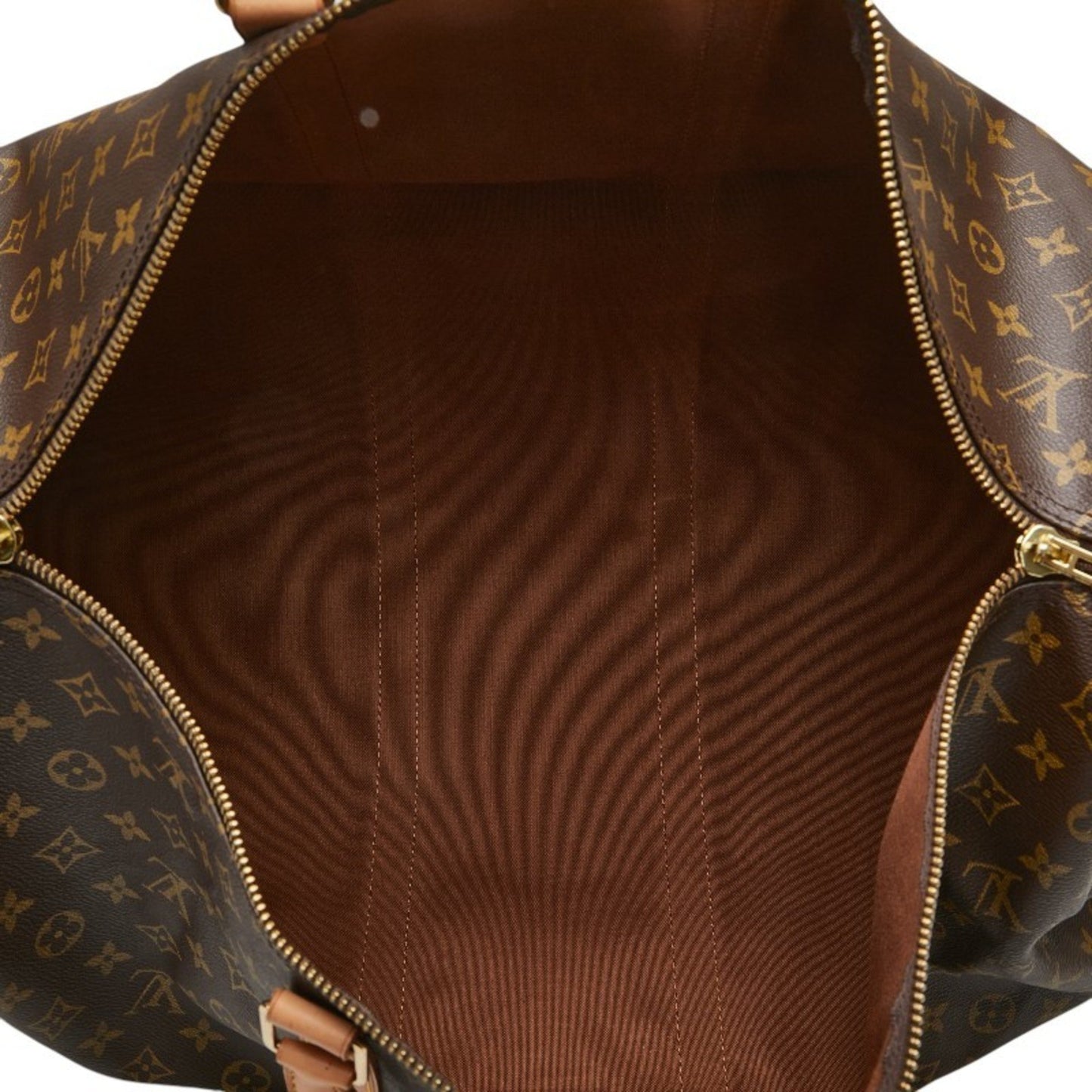 Louis Vuitton Keepall 55 Brown Canvas Travel Bag