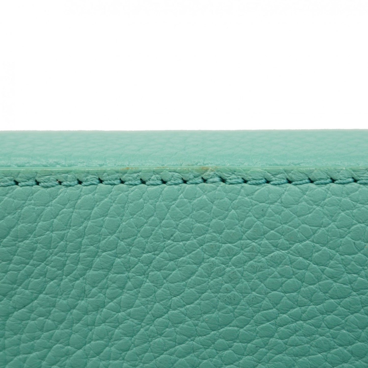 Louis Vuitton Capucines mini Green Leather Shoulder Bag