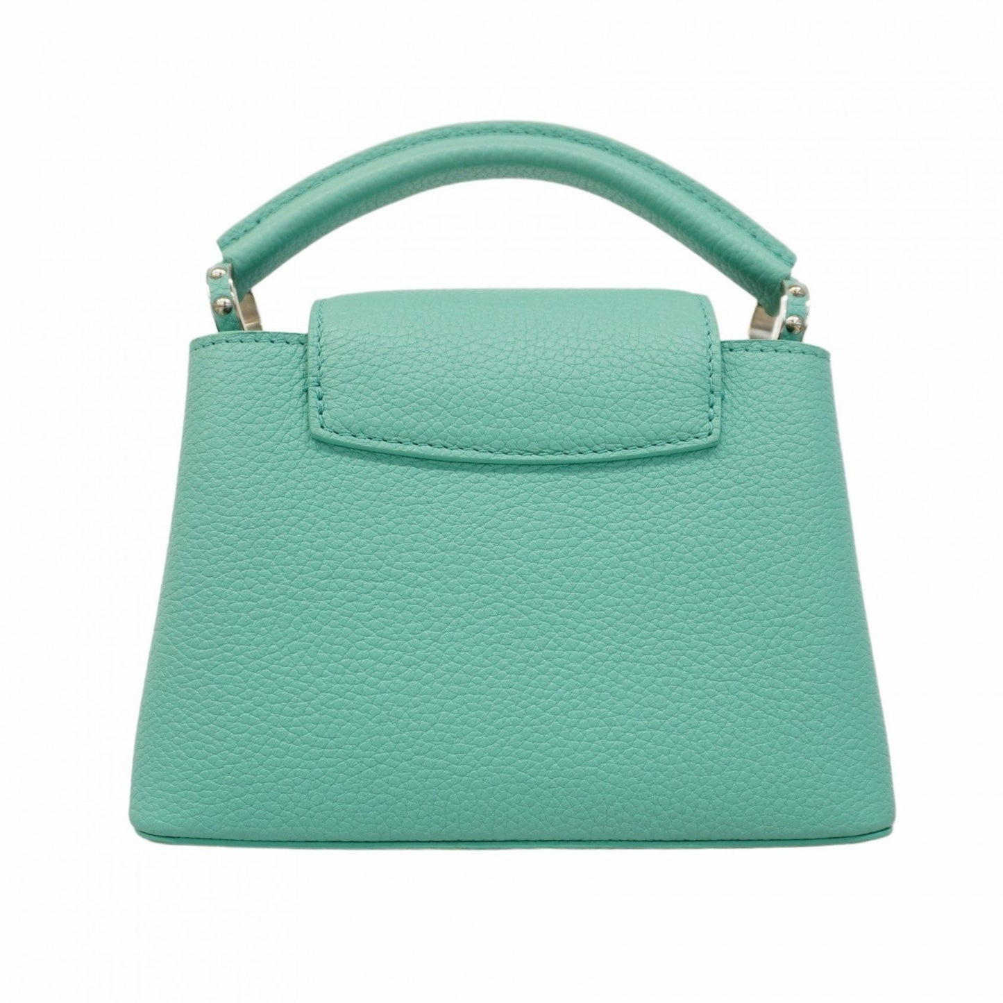 Louis Vuitton Capucines mini Green Leather Shoulder Bag