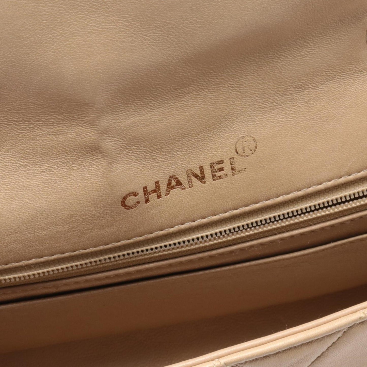 Chanel Diana Beige Leather Shoulder Bag