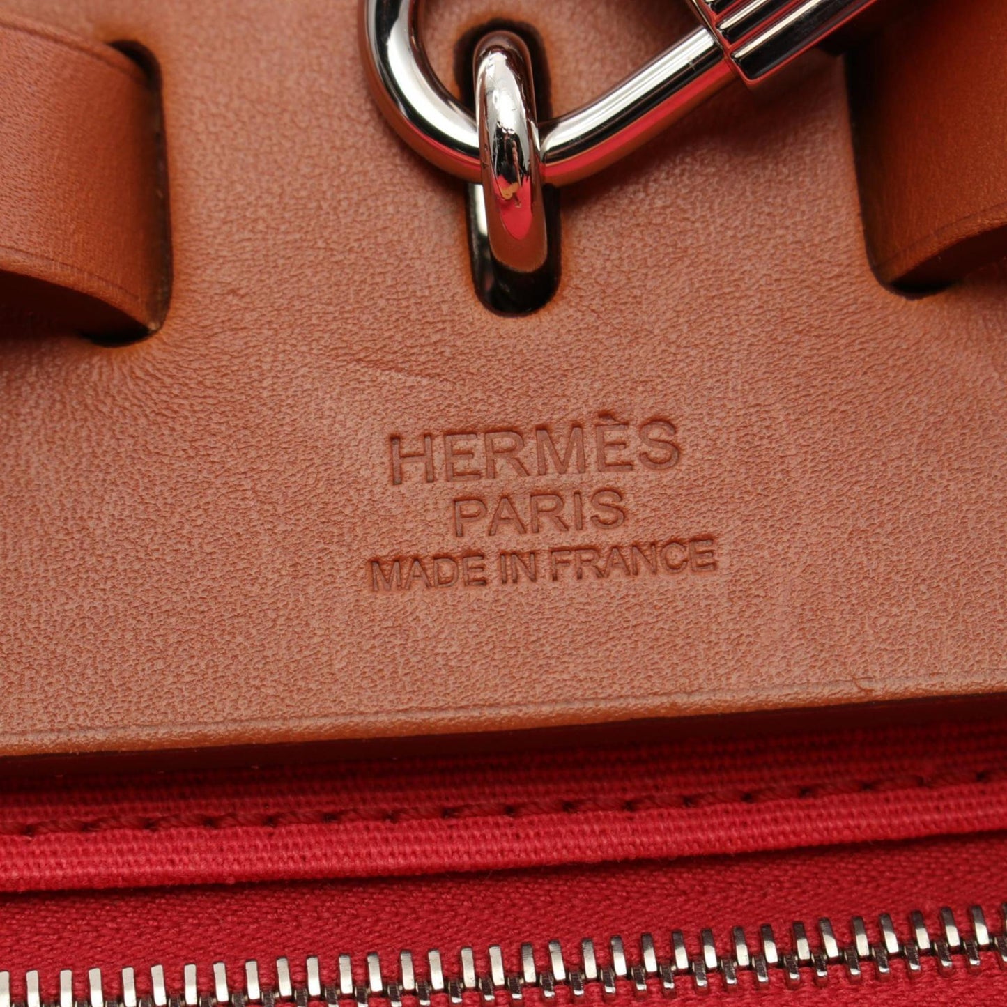 Hermès Herbag Pink Canvas Hand Bag