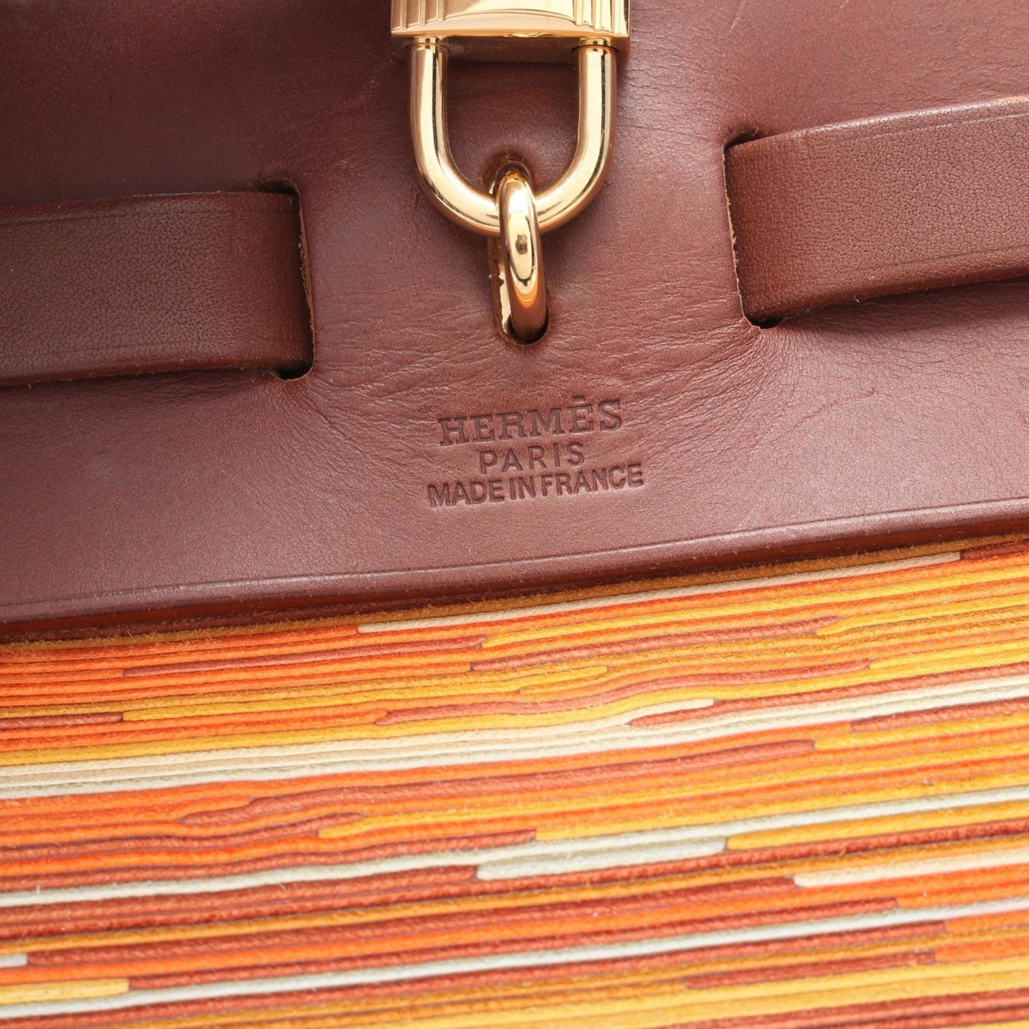 Hermès Herbag Multicolour Canvas Hand Bag