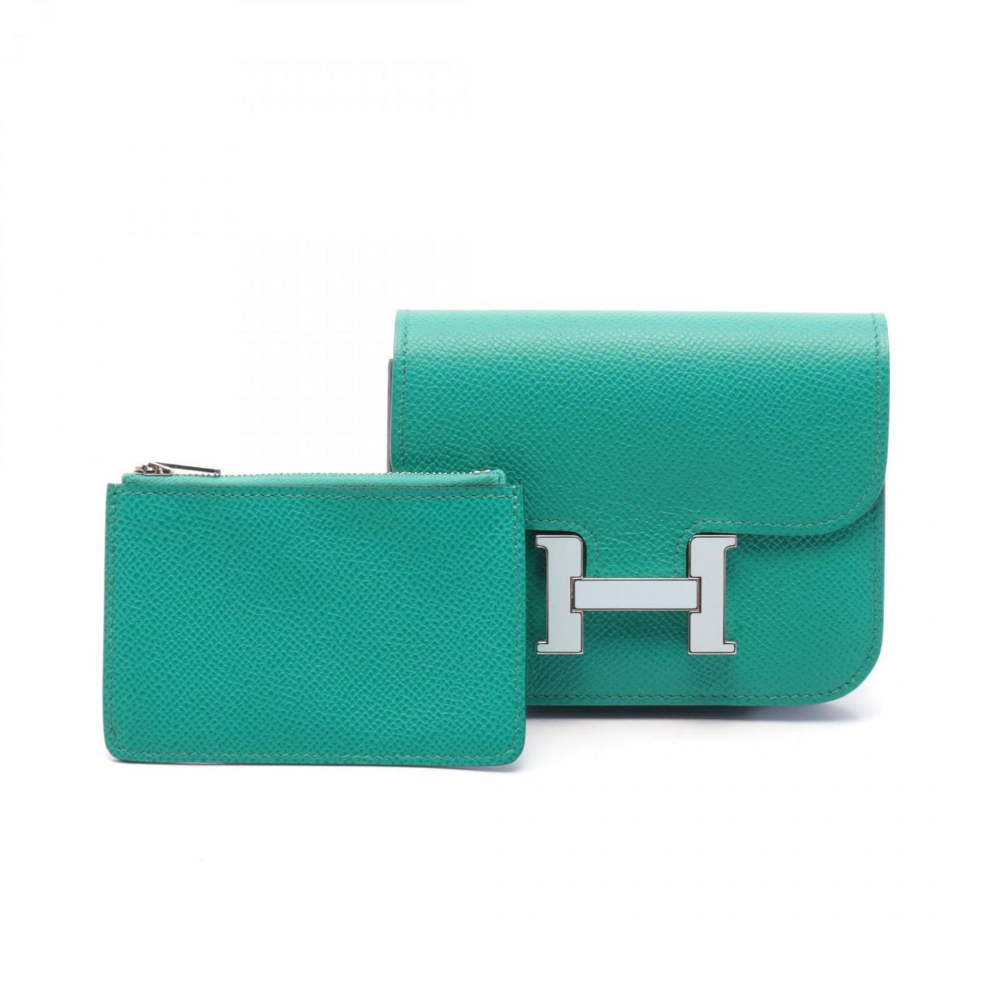 Hermès Constance Green Leather Wallet Accessories