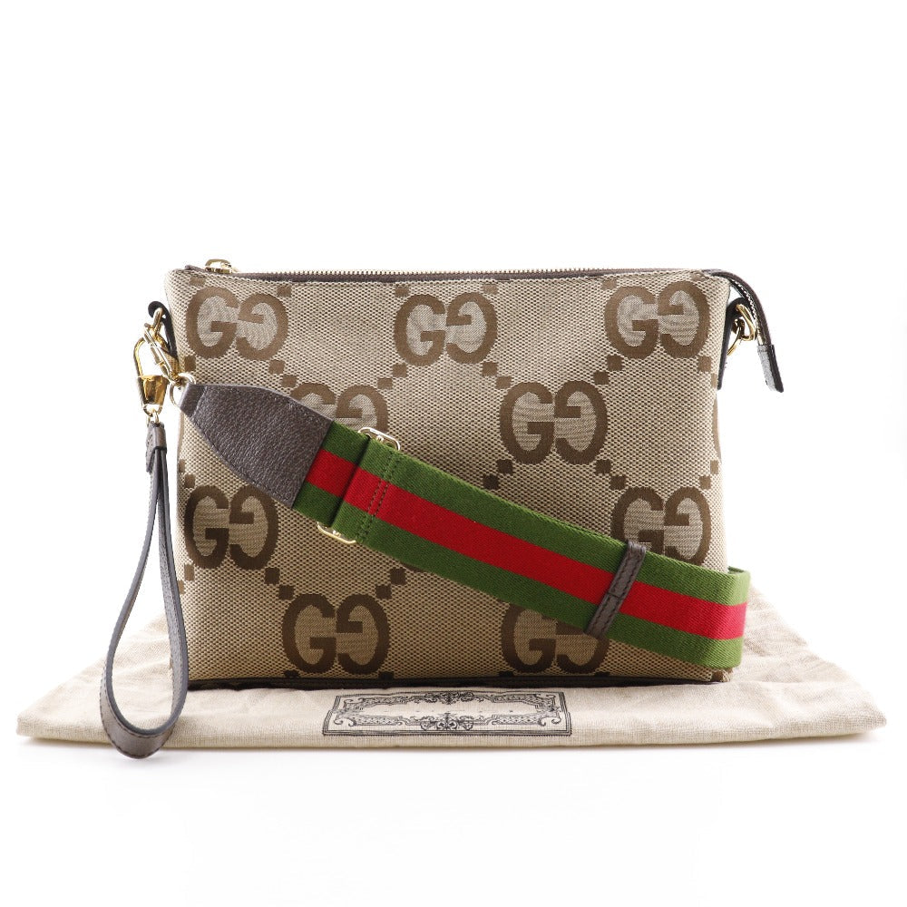 Gucci Messenger Beige Canvas Shoulder Bag