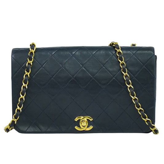 Chanel Wallet On Chain Black Leather Hand Bag