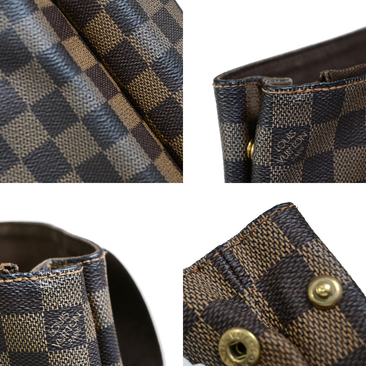 Louis Vuitton Beaubourg Brown Canvas Hand Bag