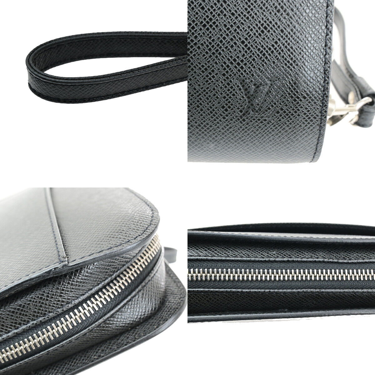 Louis Vuitton Baikal Black Leather Hand Bag