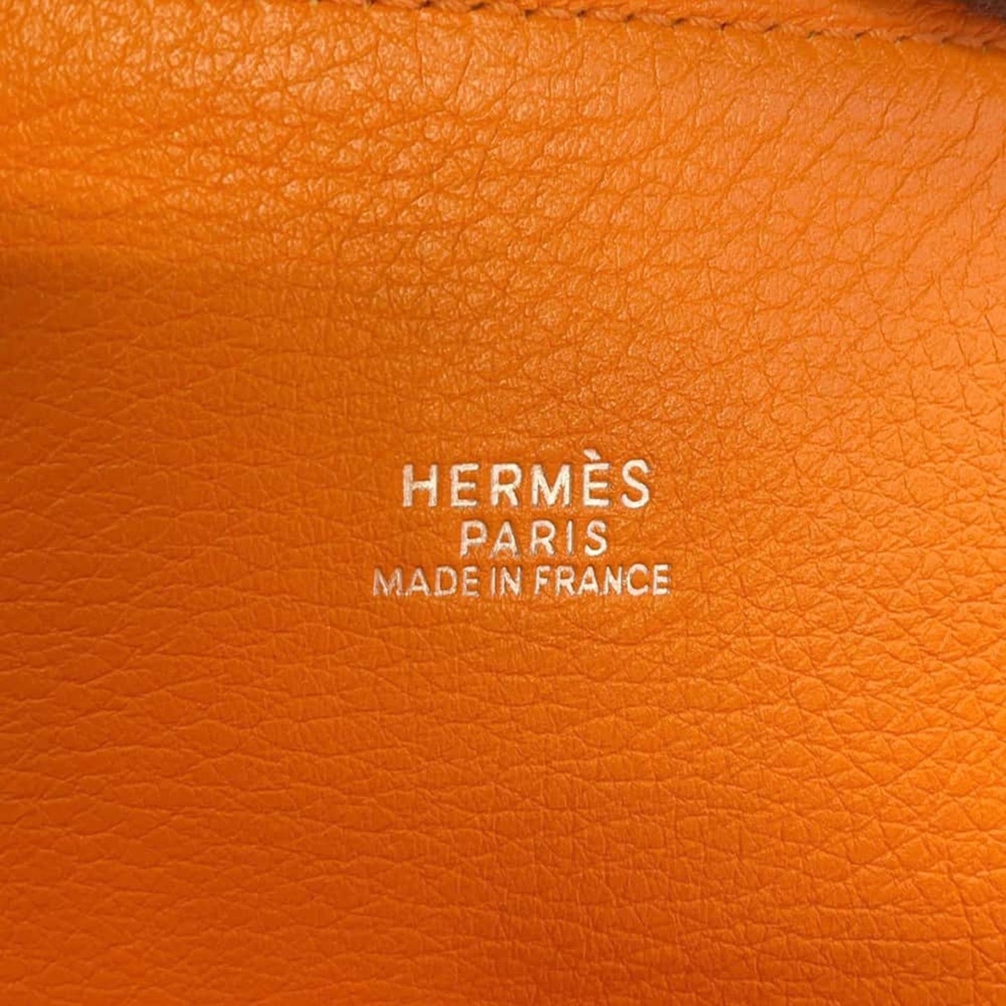 Hermès Bolide Orange Leather Hand Bag