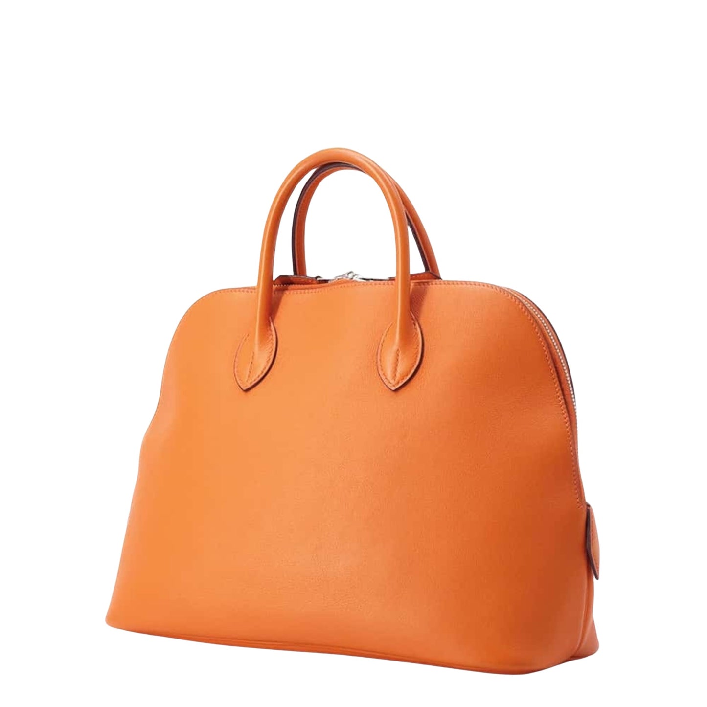 Hermès Bolide Orange Leather Hand Bag