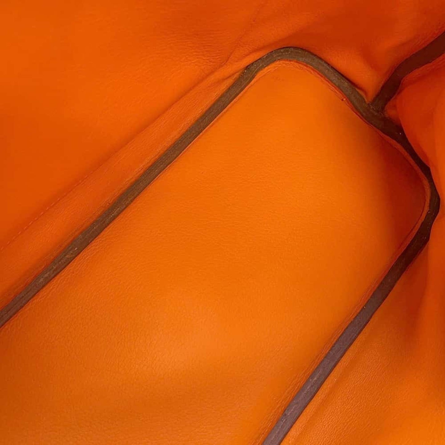 Hermès Bolide Orange Leather Hand Bag