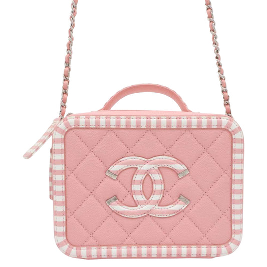 Chanel CC Filigree Multicolour Leather Shoulder Bag