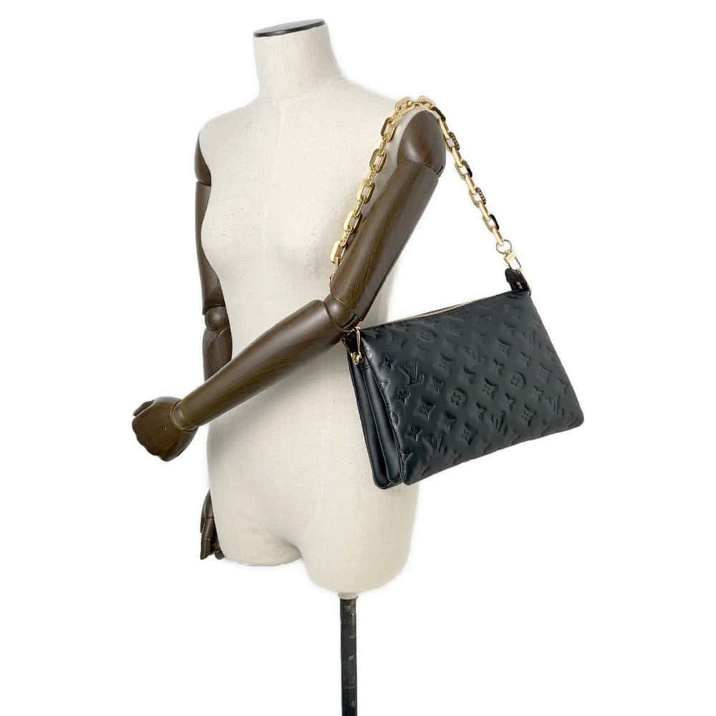 Louis Vuitton Coussin Black Canvas Shoulder Bag