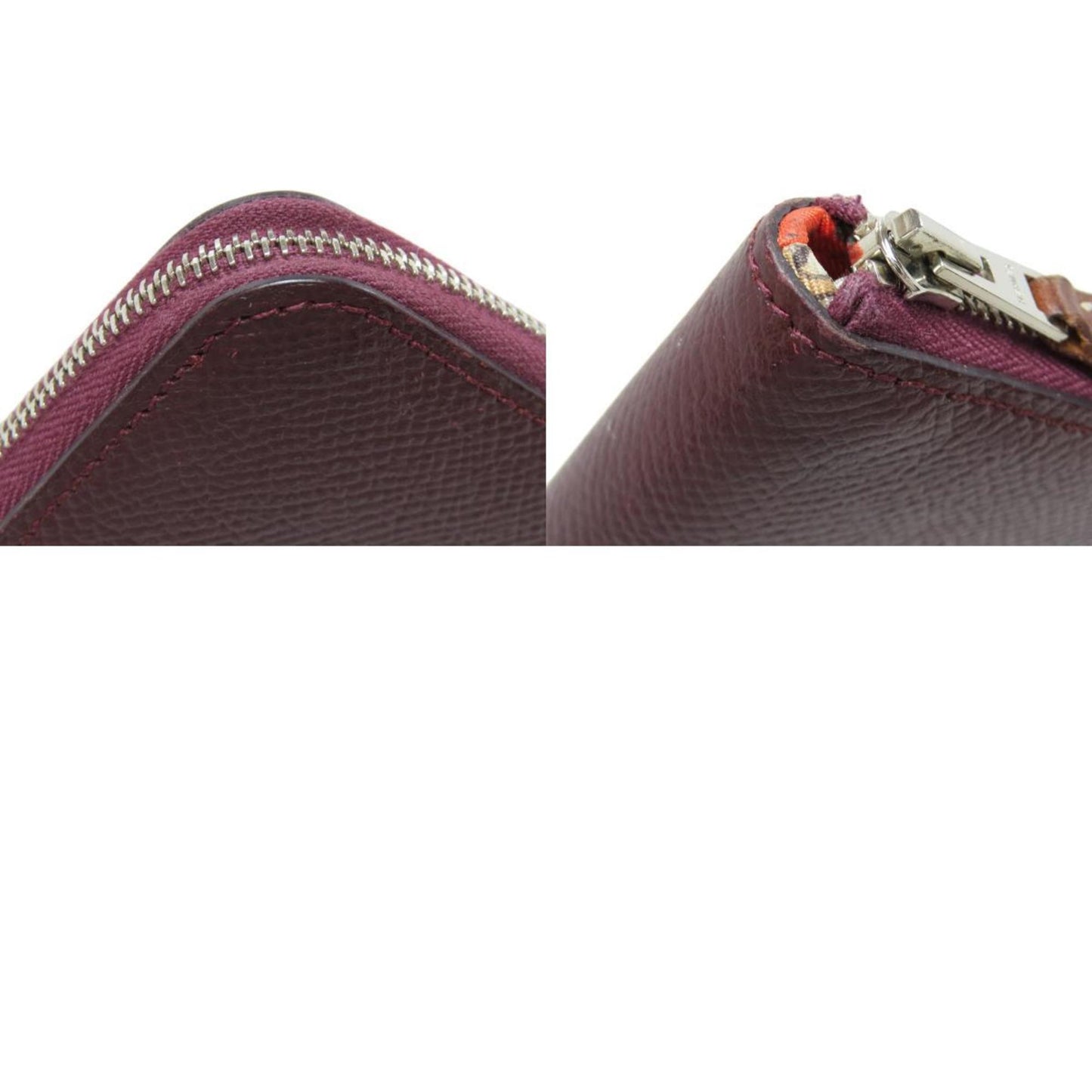 Hermès Silk'In Burgundy Leather Wallet Accessories