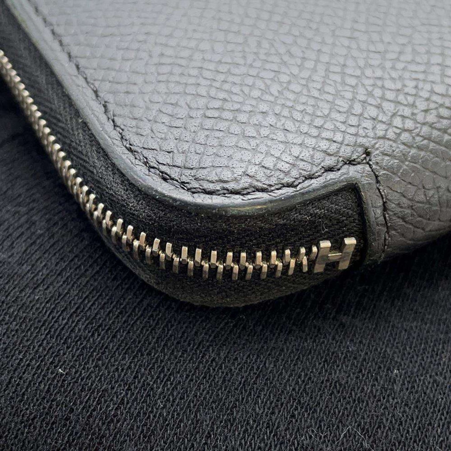 Hermès Black Leather Wallet Accessories