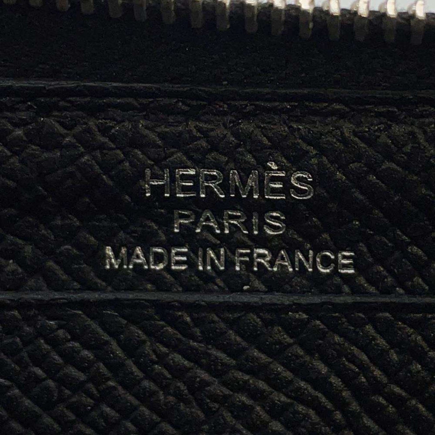 Hermès Black Leather Wallet Accessories