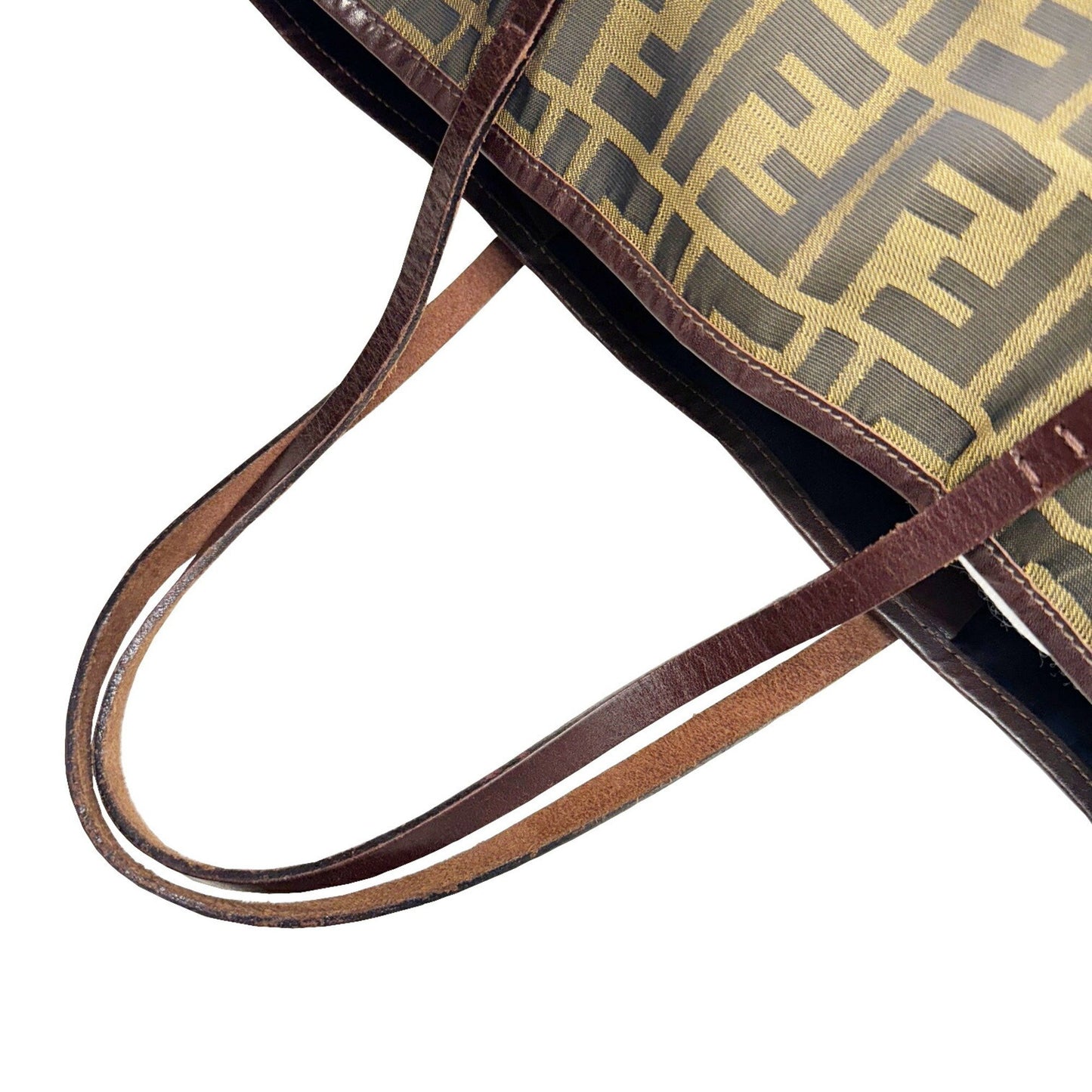 Fendi Brown Canvas Tote Bag