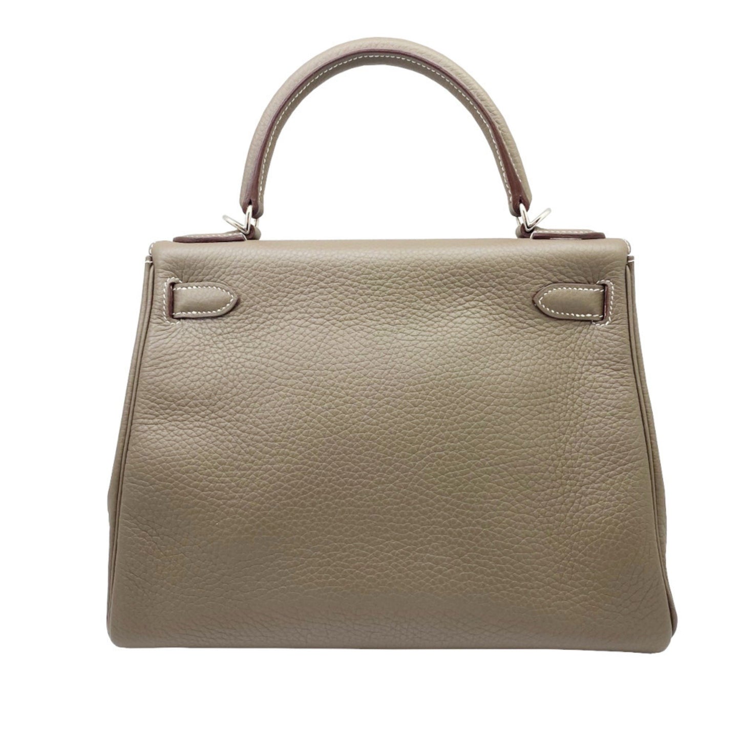 Hermès Kelly 28 Grey Leather Hand Bag