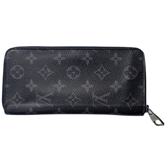 Louis Vuitton Zippy Wallet Vertical Black Canvas Wallet Accessories