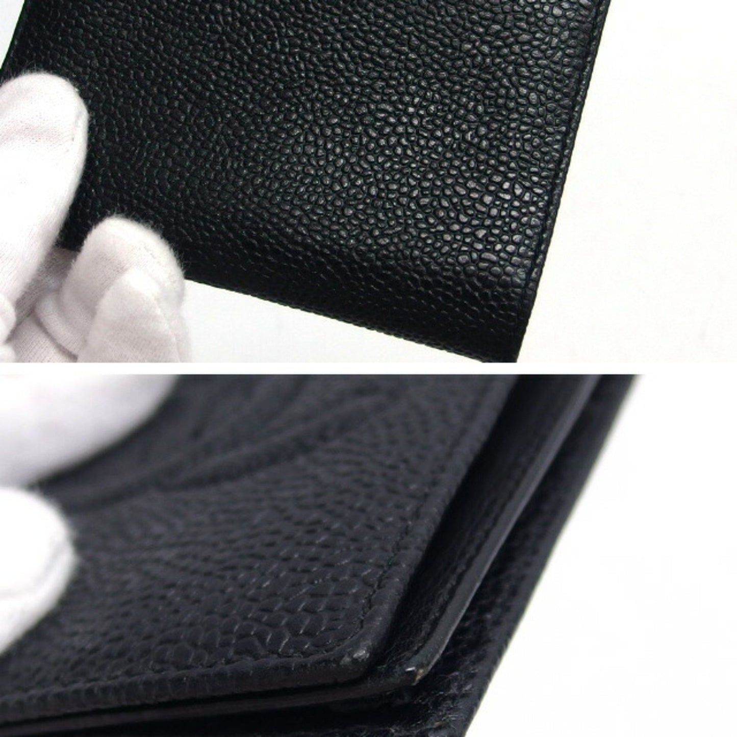 Chanel Black Leather Wallet Accessories