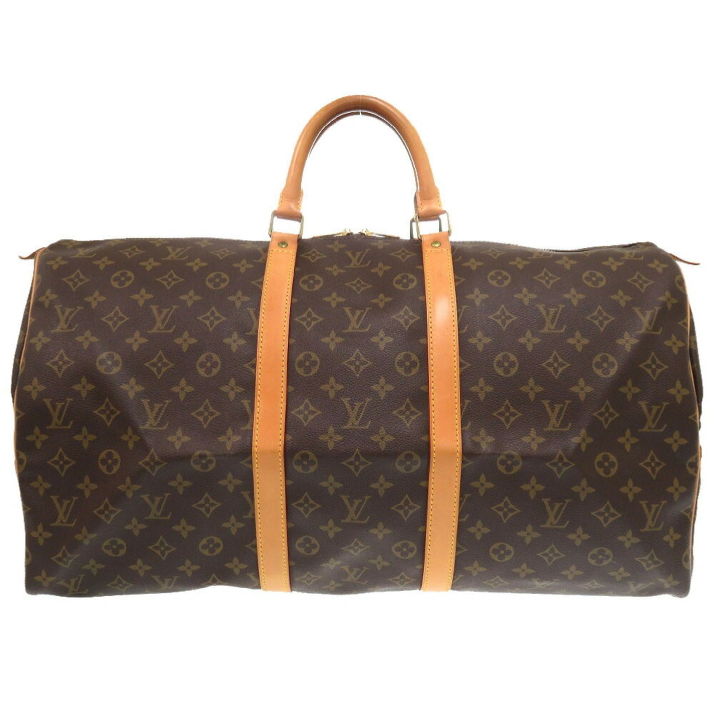 Louis Vuitton Keepall 55 Brown Canvas Travel Bag