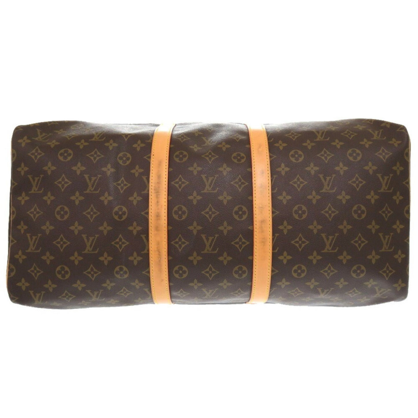 Louis Vuitton Keepall 55 Brown Canvas Travel Bag