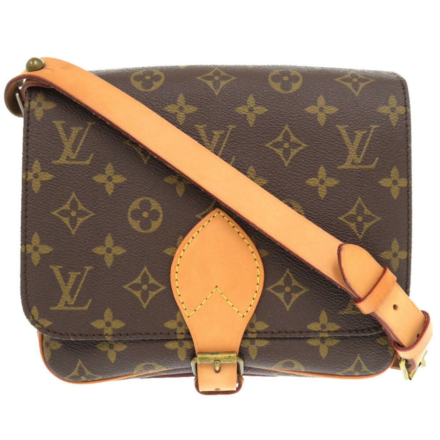 Louis Vuitton Cartouchière Brown Canvas Shoulder Bag