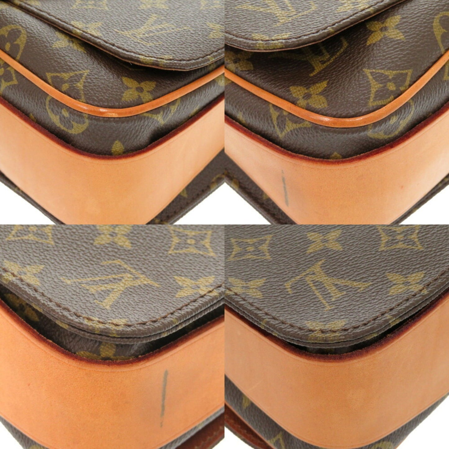 Louis Vuitton Cartouchière Brown Canvas Shoulder Bag