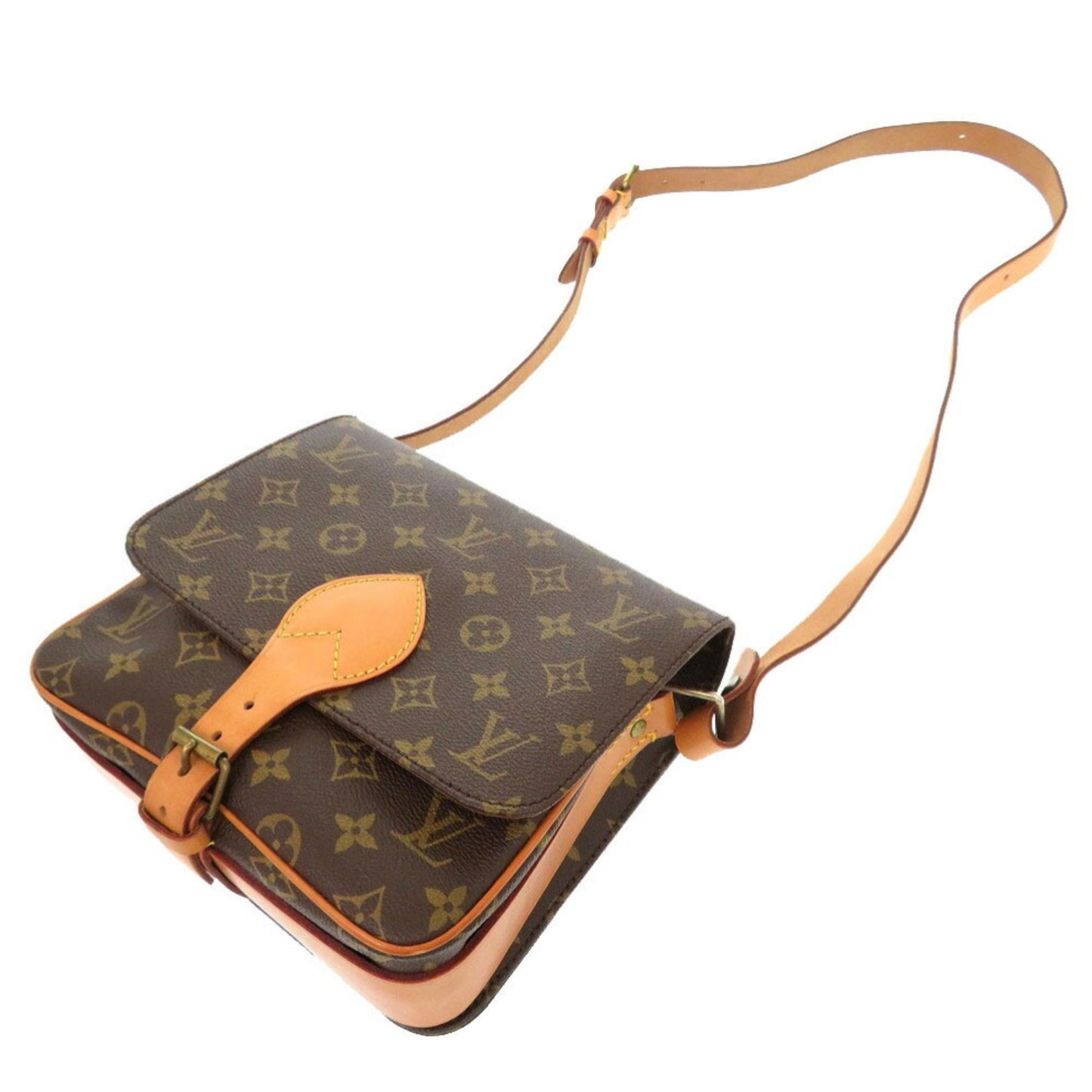 Louis Vuitton Cartouchière Brown Canvas Shoulder Bag