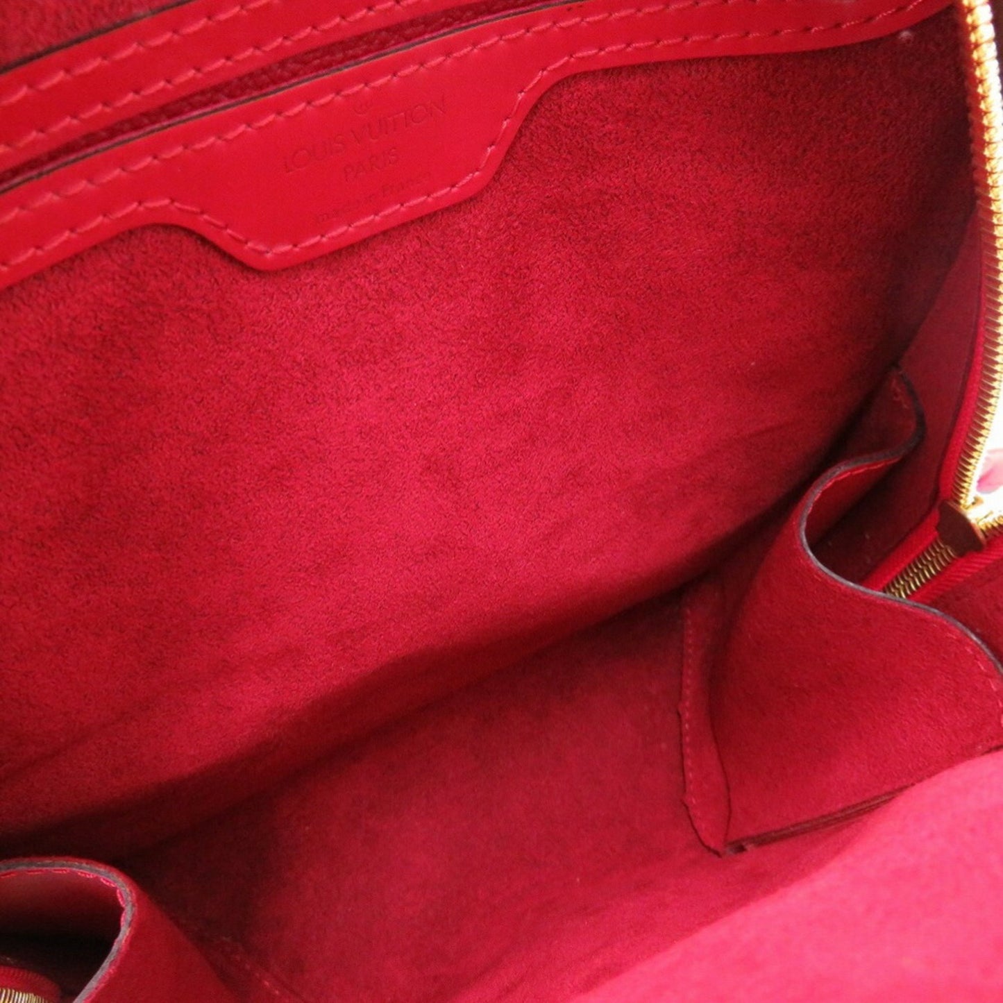 Louis Vuitton Red Leather Backpack Bag